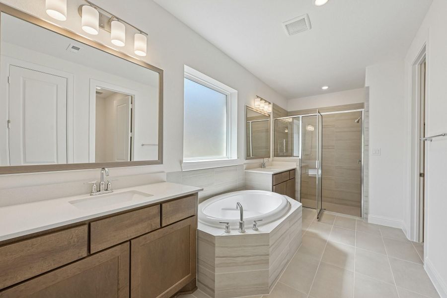 Furnished interior view inside a new home in Woodhavyn 50', Magnolia (Image 7).