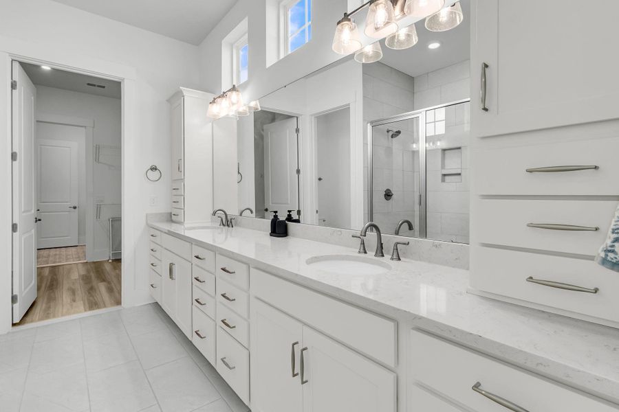 Furnished interior view inside a new home in Summerwind Crossing at Lakes of Cane Bay, Summerville (Image 16).