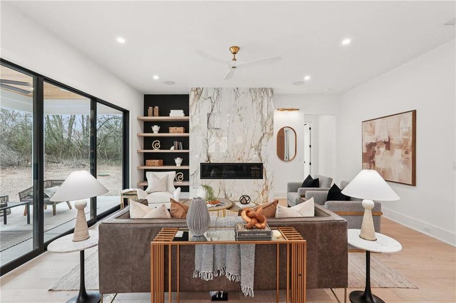 Furnished interior view inside a new home in , Roswell (Image 11).