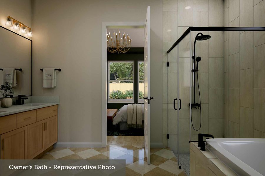 Furnished interior view inside a new home in Tavolo Park Cottages, Fort Worth (Image 3).