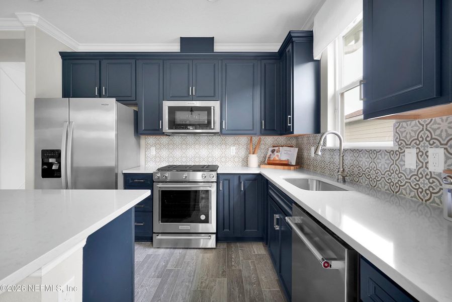 Furnished interior view inside a new home in Del Webb Wildlight, Yulee (Image 4).