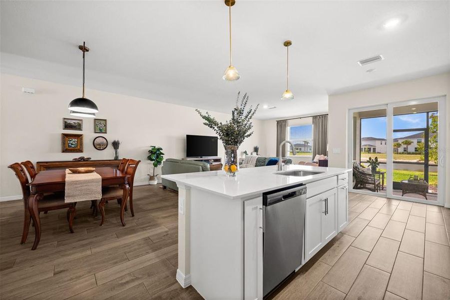 Furnished interior view inside a new home in Tuckers Cove, Punta Gorda (Image 8).