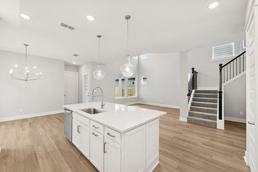 Furnished interior view inside a new home in , Katy (Image 10).