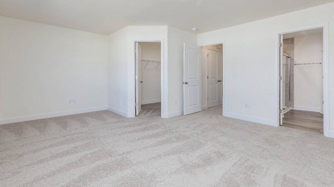 Furnished interior view inside a new home in Battle Bridge, Raleigh (Image 11).