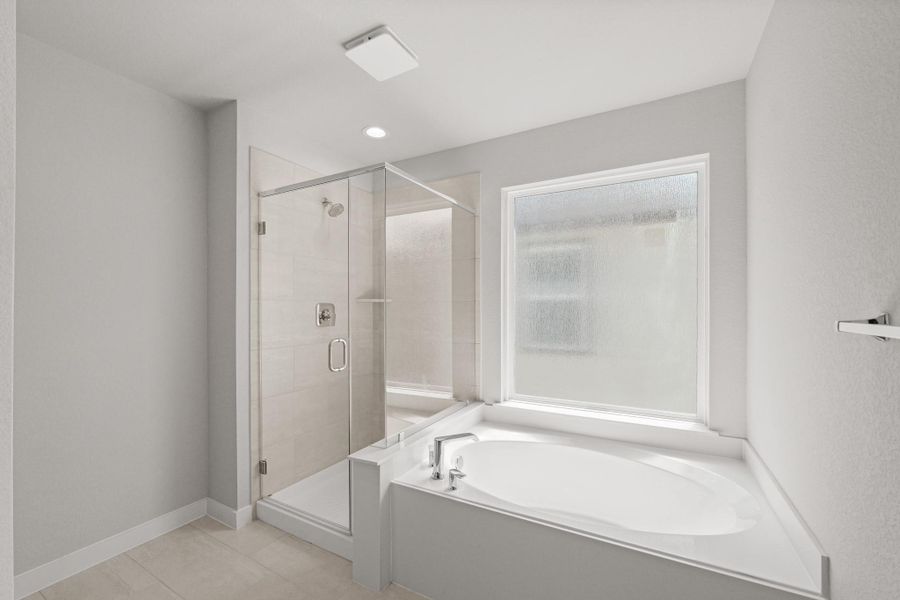 Furnished interior view inside a new home in Cypresswood Landing, Humble (Image 8).