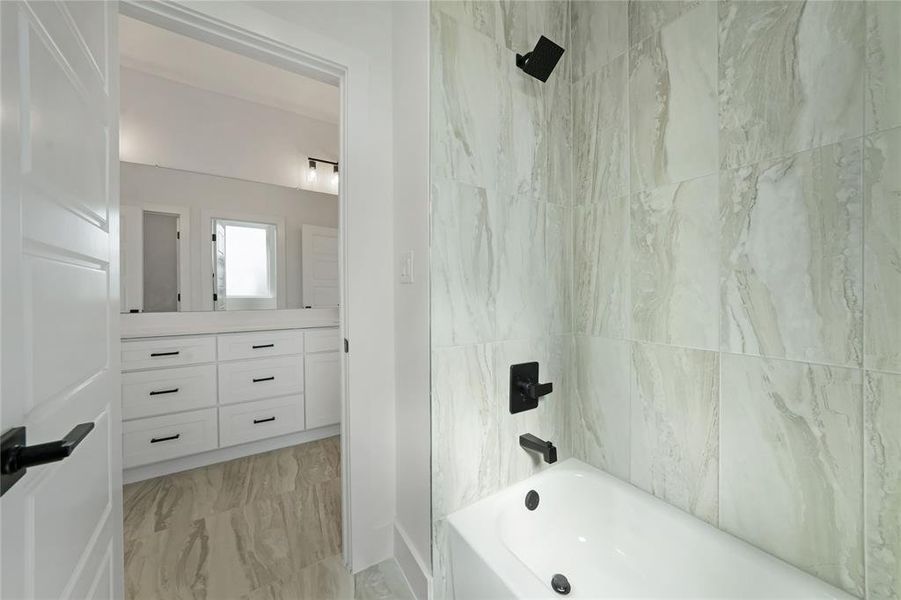 Furnished interior view inside a new home in , Garland (Image 8).