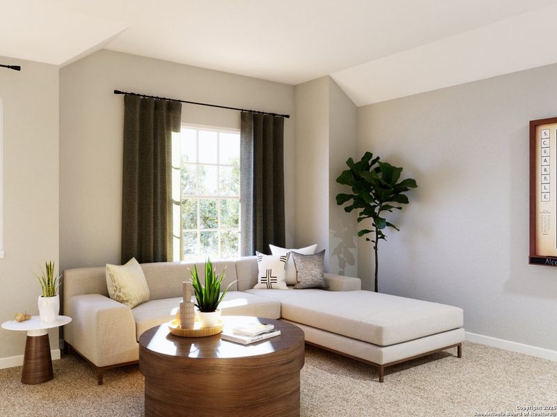 Furnished interior view inside a new home in Cinco Lakes, San Antonio (Image 13).
