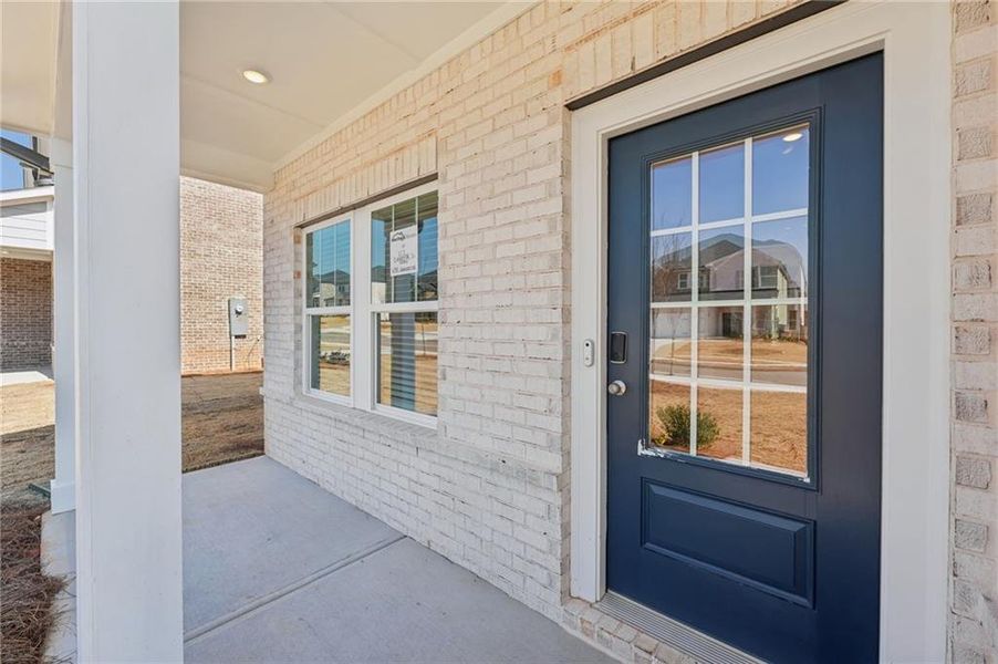 Exterior details and patio area of a home in Creekside at Oxford Park, Fairburn (Image 3).
