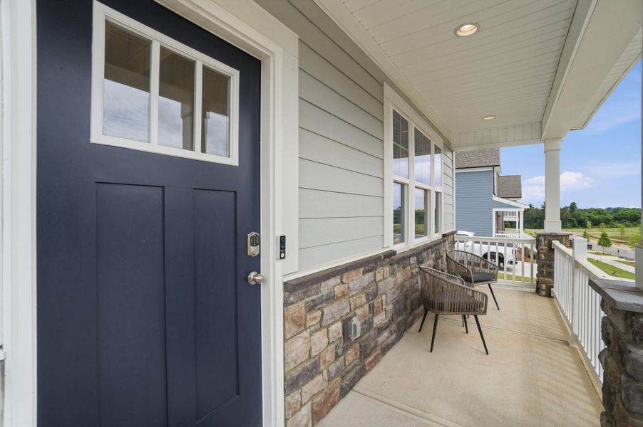 Exterior details and patio area of a home in Waterford Commons, Rock Hill (Image 3).