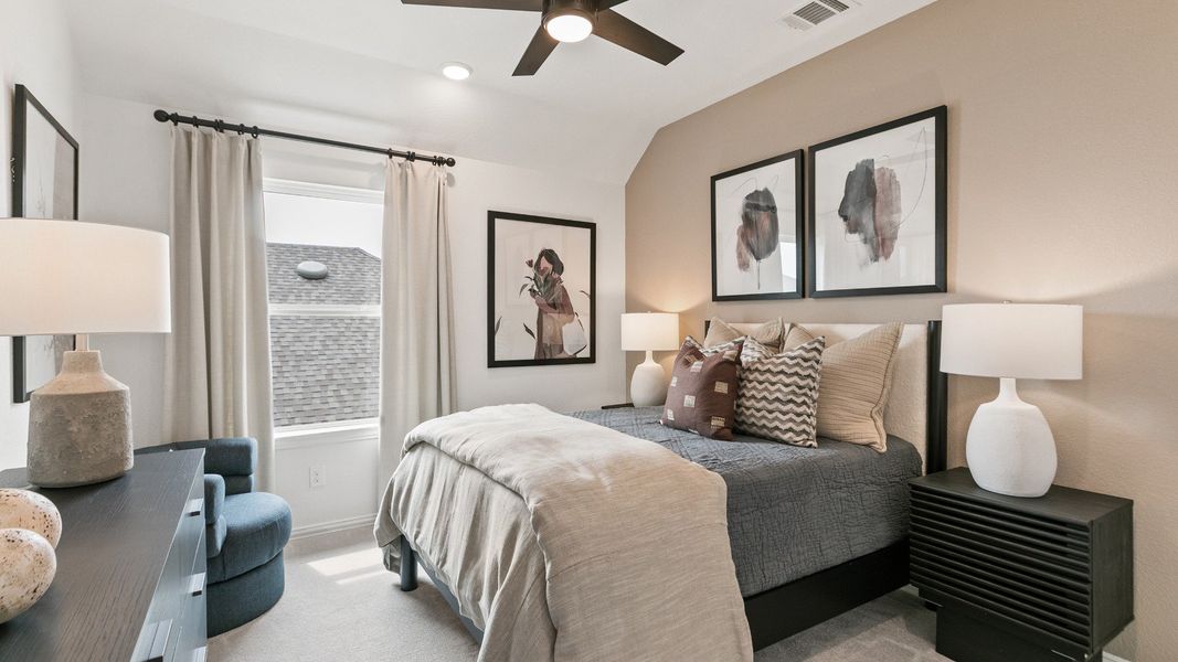 Representative furnished interior of a home built from the Mimosa by Brightland Homes in Sunterra, Katy (Image 24).