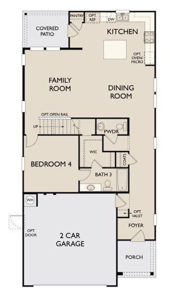 2D floor plan layout of this home in The Homestead at Lariat, Liberty Hill, TX (Image 3). 2D floor plan layout of this home in The Homestead at Lariat, Liberty Hill, TX (Image 3).
