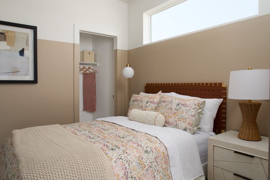 Furnished interior view inside a new home in Lyric at RidgeGate Condos, Lone Tree (Image 19).