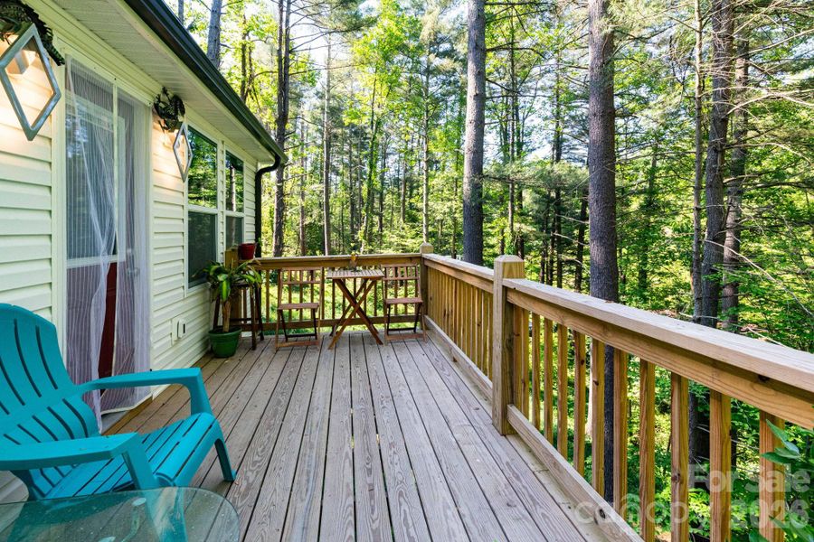 Back deck. Back deck.