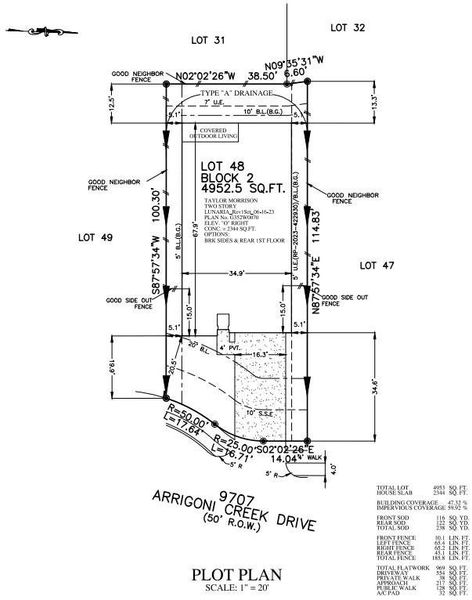 Plot Plan