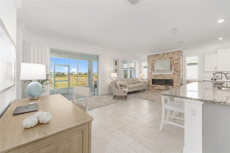 Furnished interior view inside a new home in , Ocala (Image 36).