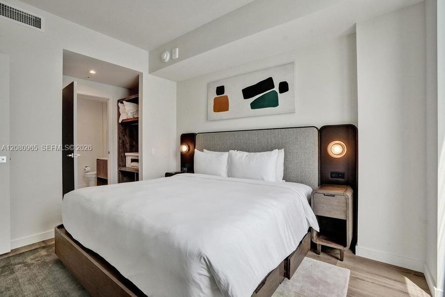 Furnished interior view inside a new home in , Miami (Image 25).