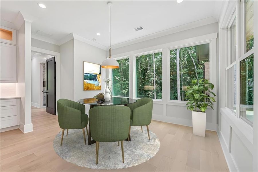 Furnished interior view inside a new home in , Commerce (Image 12).