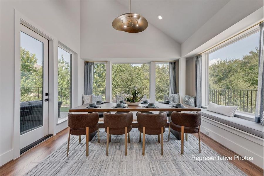 Furnished interior view inside a new home in Creekside at Elevon, Lavon (Image 7).