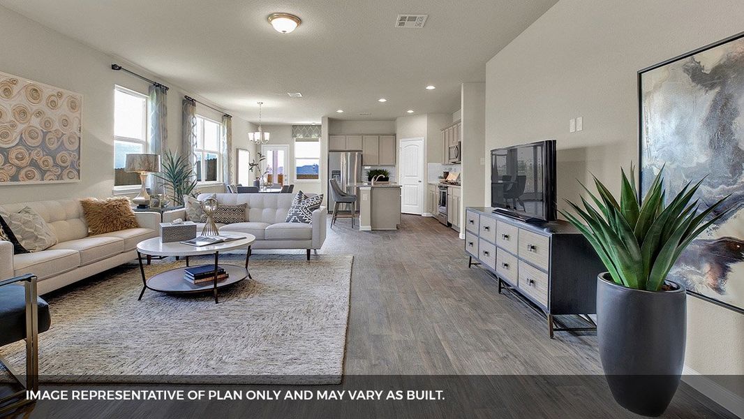 Furnished interior view inside a new home in Southgrove, Kyle (Image 16).