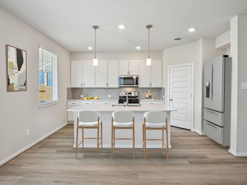 Furnished interior view inside a new home in Pinewood Trails - City Series, Atascocita (Image 4).