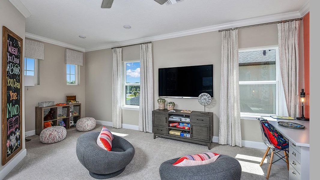 Representative furnished interior of a home built from the Boca Grande by Taylor Morrison in Cassia at Skye Ranch, Sarasota (Image 12).