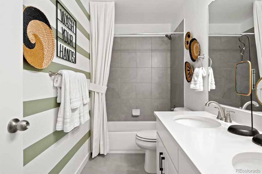 Photos shown are of a previously built model home and are intended to represent the floor plan. The home currently available may include different finishes, features, and selections.