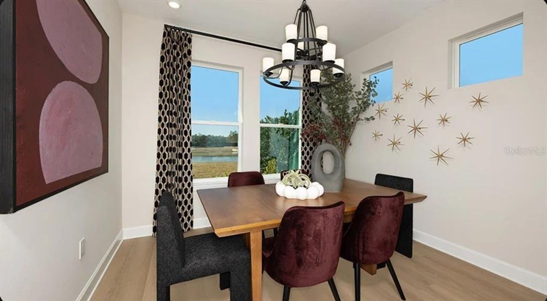 Furnished interior view inside a new home in Esplanade at Wellen Park, Englewood (Image 6).