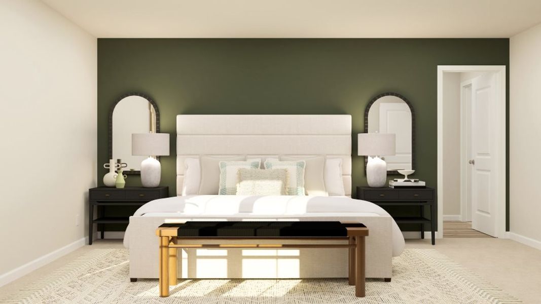 Representative furnished interior of a home built from the Hickory by Lennar in Elizabeth: Arbor, Fort Mill (Image 27).