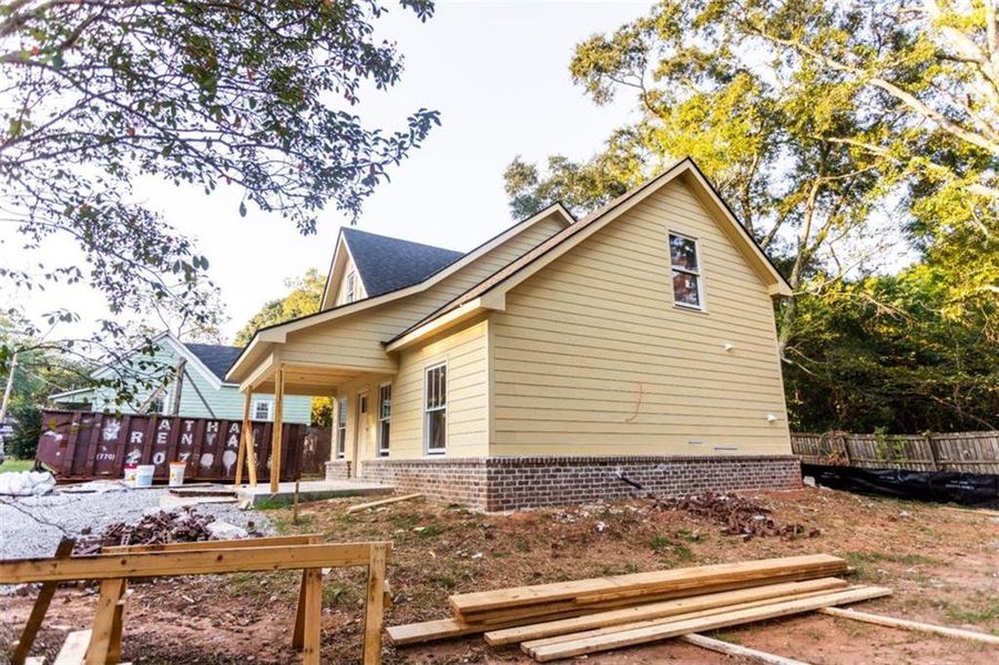 In-progress construction of a new home in , Social Circle, GA (Image 10).