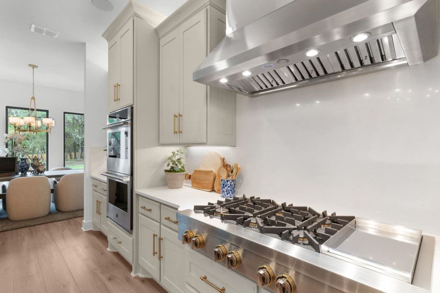 Furnished interior view inside a new home in Enchanted Bluff, Garden Ridge (Image 13). Furnished interior view inside a new home in Enchanted Bluff, Garden Ridge (Image 13).