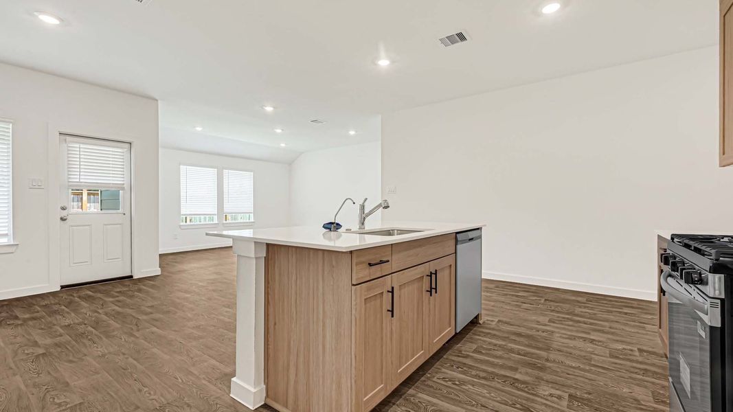 Representative furnished interior of a home built from the Cali by D.R. Horton in Holly Ridge, Rosenberg (Image 10).