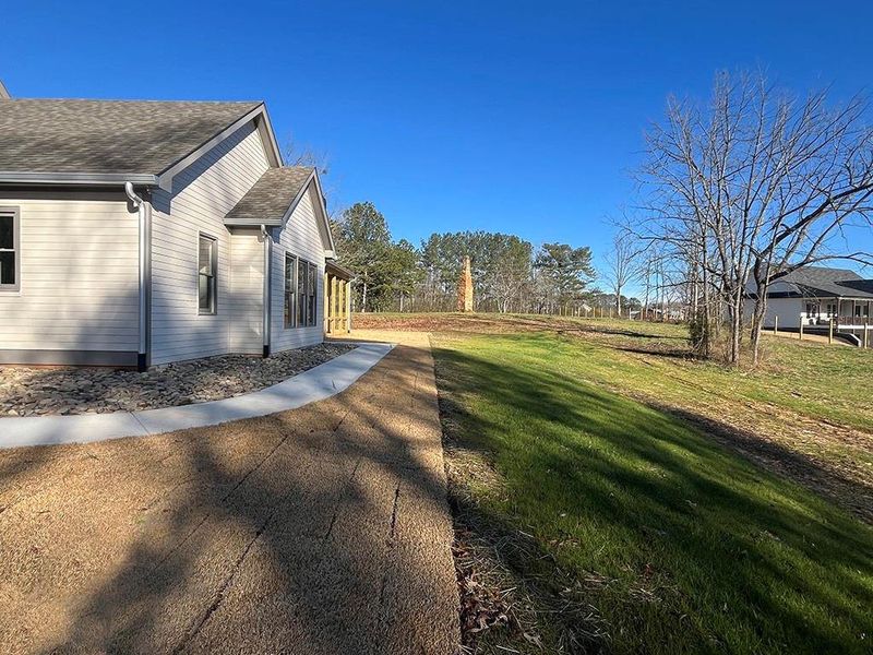 Exterior details and patio area of a home in , Canton (Image 25).