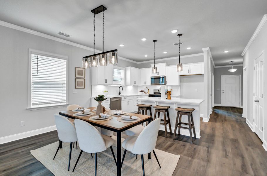 Furnished interior view inside a new home in Monroe Preserve, Chapin (Image 47).