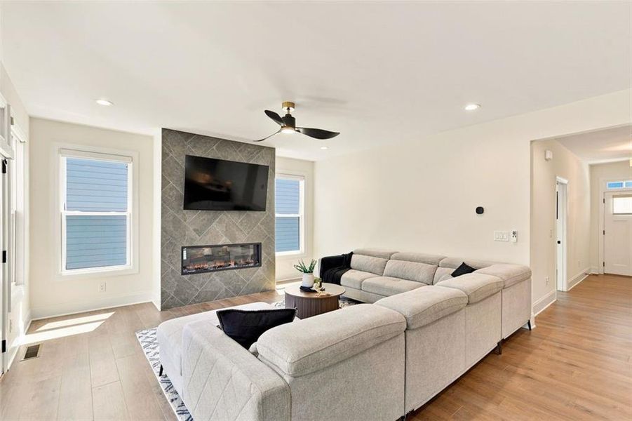Furnished interior view inside a new home in , Woodstock (Image 42).