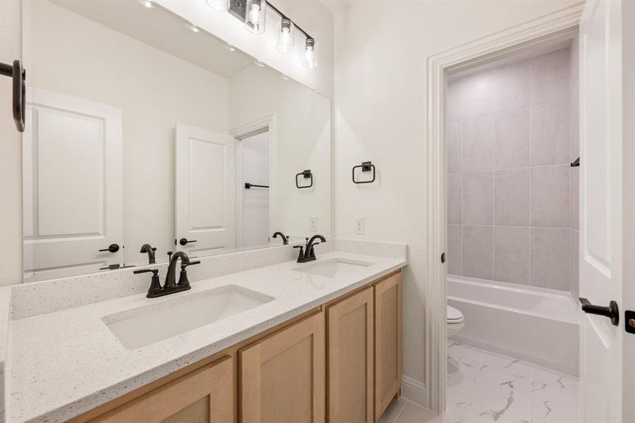 Furnished interior view inside a new home in Windsong Ranch Classic 61, Prosper (Image 10). Furnished interior view inside a new home in Windsong Ranch Classic 61, Prosper (Image 10).