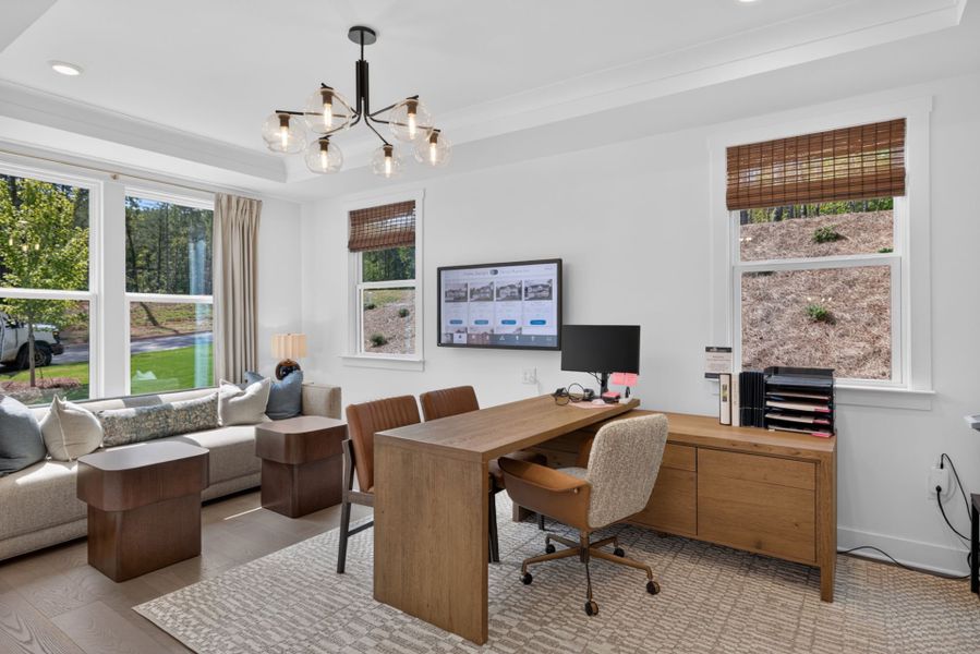 Representative furnished interior of a home built from the Newlyn by Pulte Homes in Bristol, Dawsonville (Image 74).