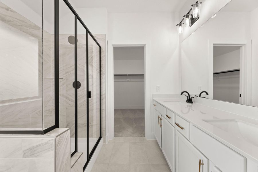 Furnished interior view inside a new home in Cottage Collection at Harvest, Argyle (Image 9).