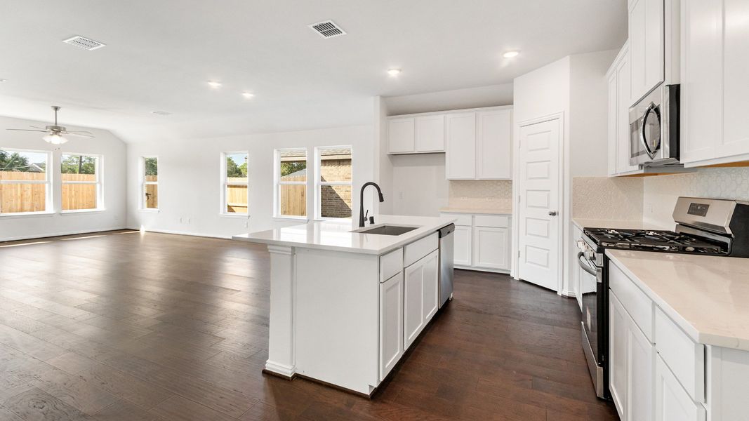 Representative furnished interior of a home built from the Fiji by Brightland Homes in Bridgeland Creekland Village, Cypress (Image 10).