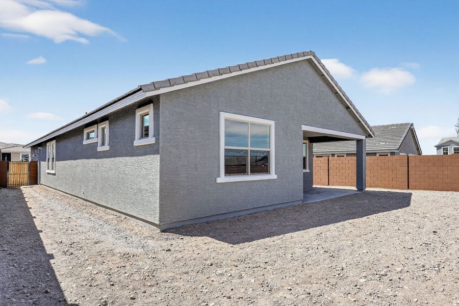 Exterior details and patio area of a home in Estrella, Goodyear (Image 3).