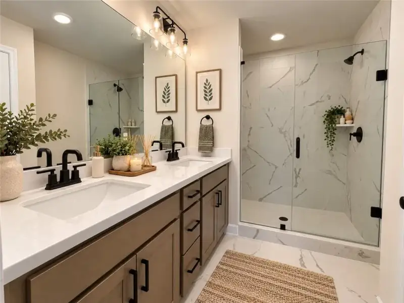 Furnished interior view inside a new home in Townes at South Main, Kennesaw (Image 11).