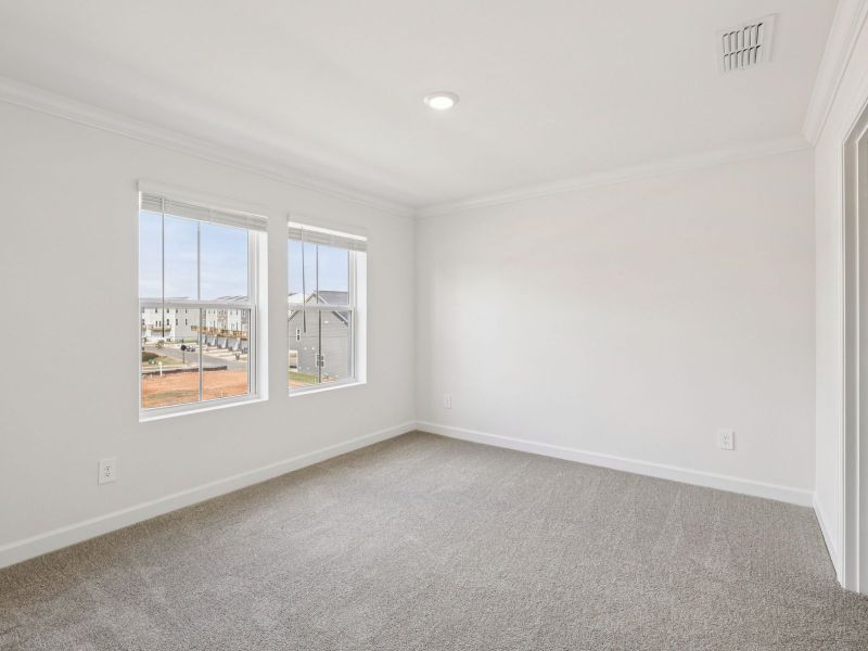 Spacious, unfurnished interior of a new home in Meadows at Wilson Farms - The Heights Series, Fort Mill (Image 16). Spacious, unfurnished interior of a new home in Meadows at Wilson Farms - The Heights Series, Fort Mill (Image 16).