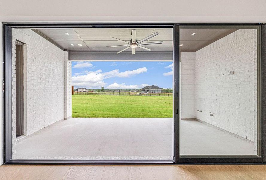Exterior details and patio area of a home in , Prosper (Image 25).