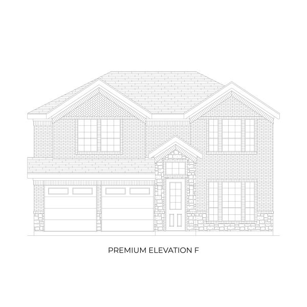 Representative rendering of the exterior for the Reagan Select F by First Texas Homes (Image 13).