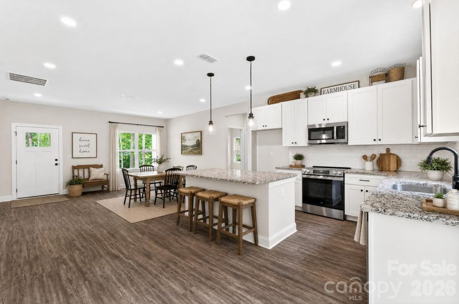 Furnished interior view inside a new home in , Kings Mountain (Image 10).