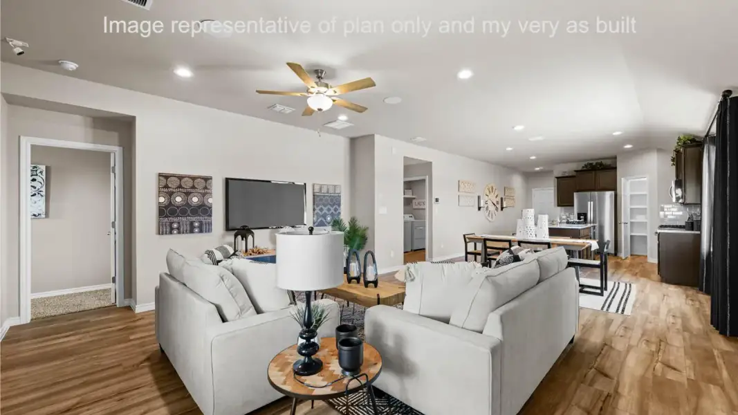Furnished interior view inside a new home in Heritage Crossing, Corpus Christi (Image 14).