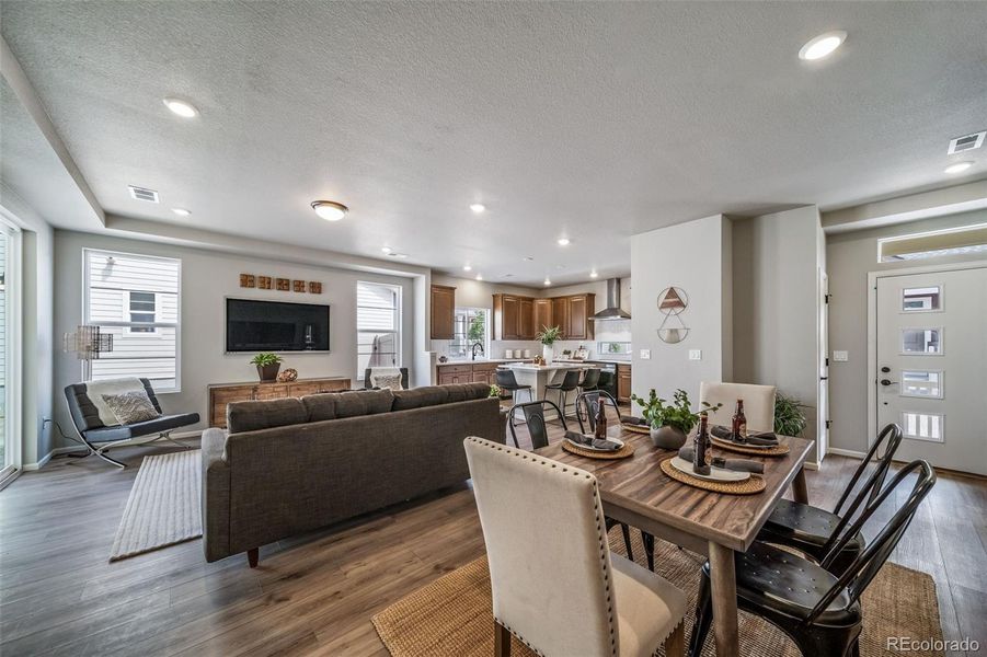 Furnished interior view inside a new home in The Reserve, Aurora (Image 9).