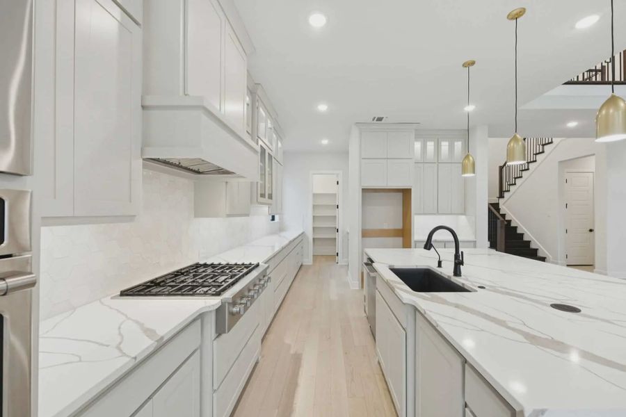 Representative furnished interior of a home built from the Danville by Chesmar Homes in Canyon Falls, Argyle (Image 9).
