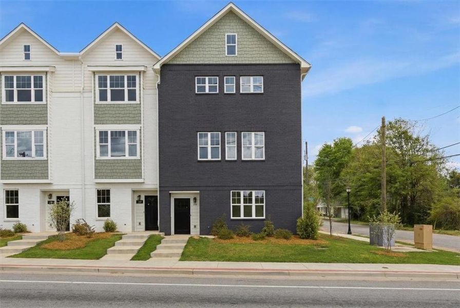 Front exterior of a new home in , Atlanta, GA, highlighting curb appeal (Image 23).