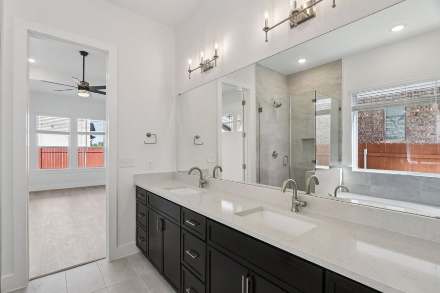 Furnished interior view inside a new home in Sauls Ranch, Round Rock (Image 13). Furnished interior view inside a new home in Sauls Ranch, Round Rock (Image 13).