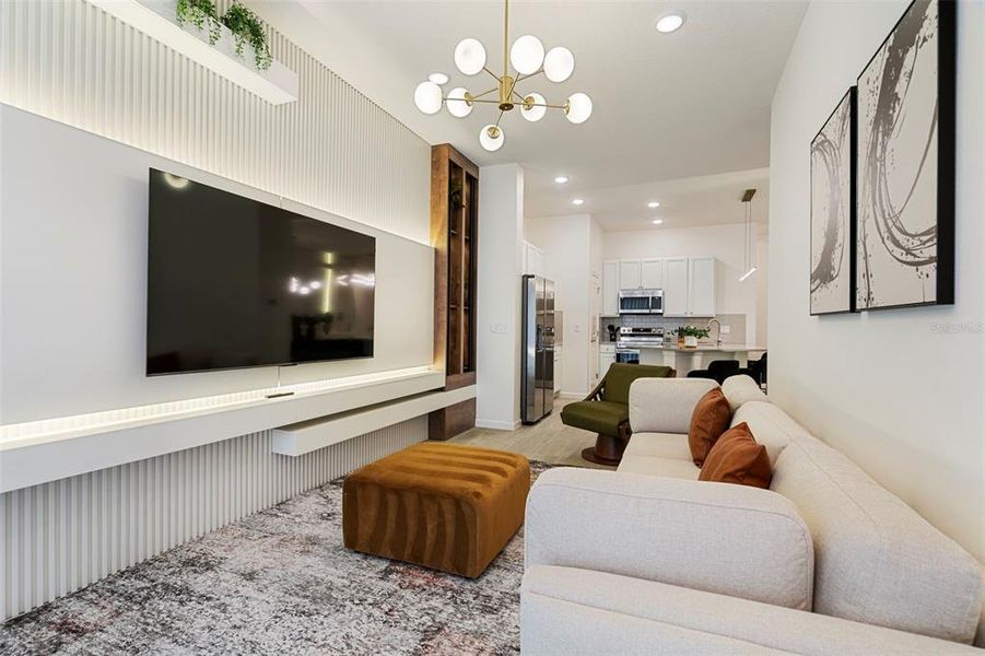 Furnished interior view inside a new home in , Orlando (Image 40).